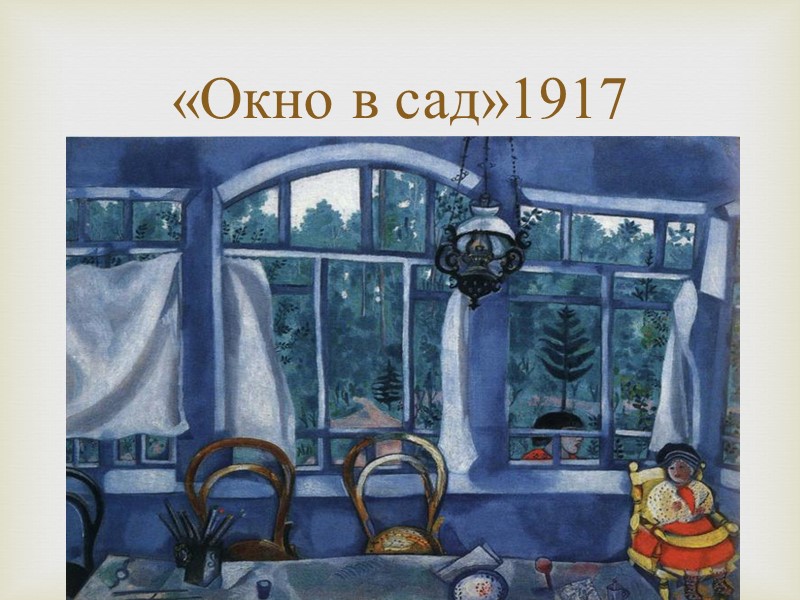 «Окно в сад»1917